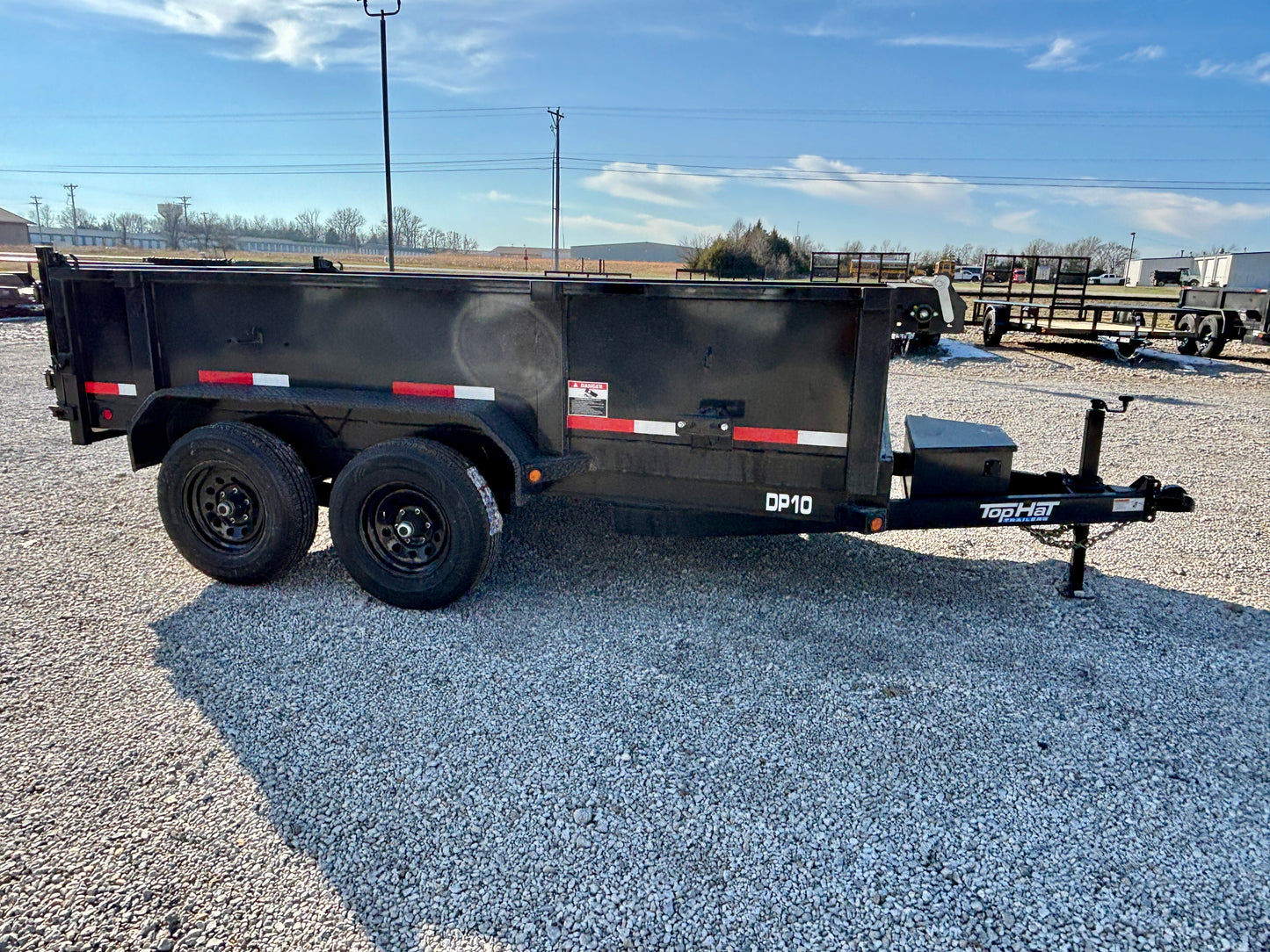 2026 Top Hat 77" x 12' 10K Dump Trailer
