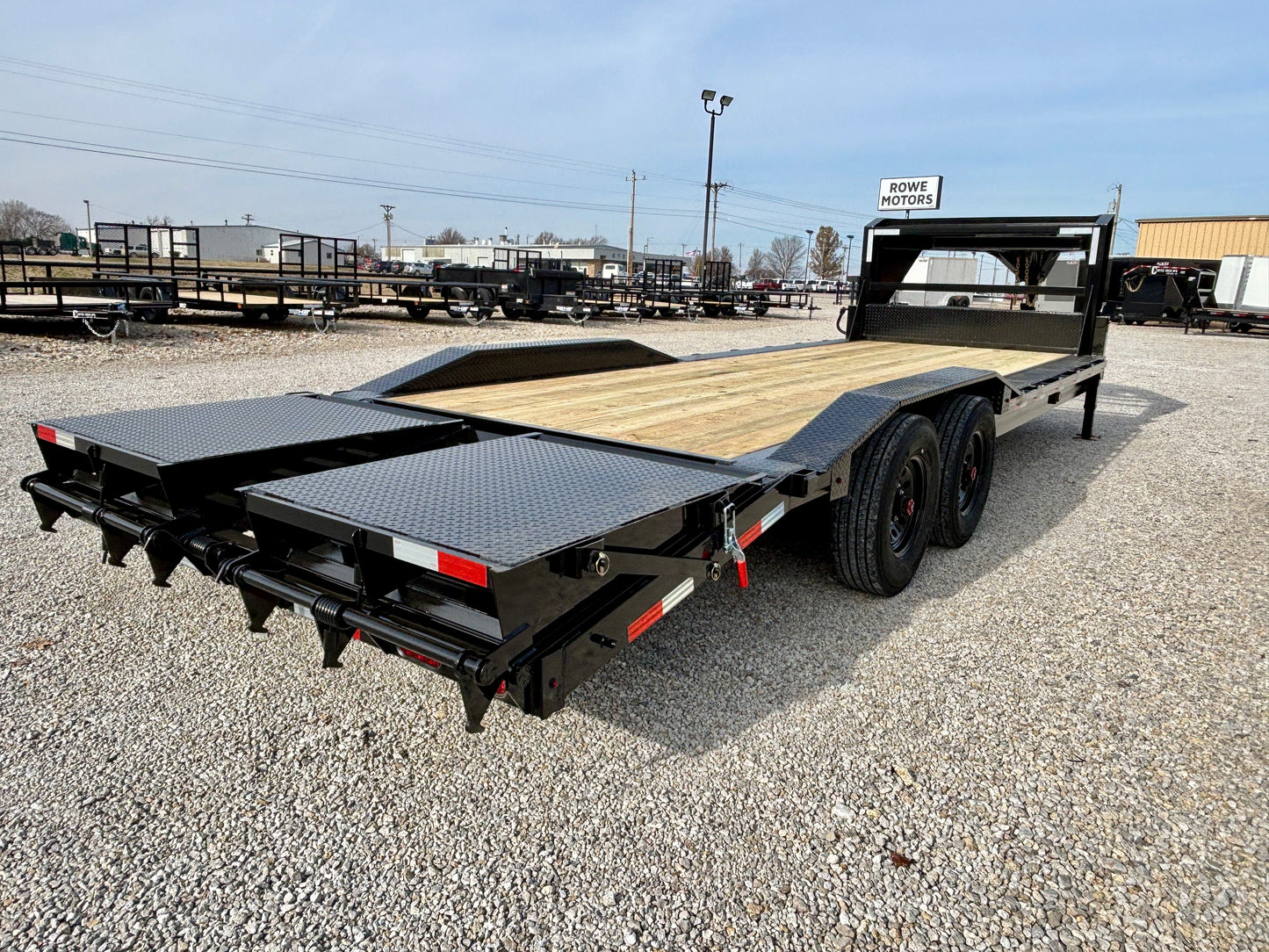 2026 Coffee Creek 102" x 24' 16k Gooseneck Drive Over Fender Equipment Trailer