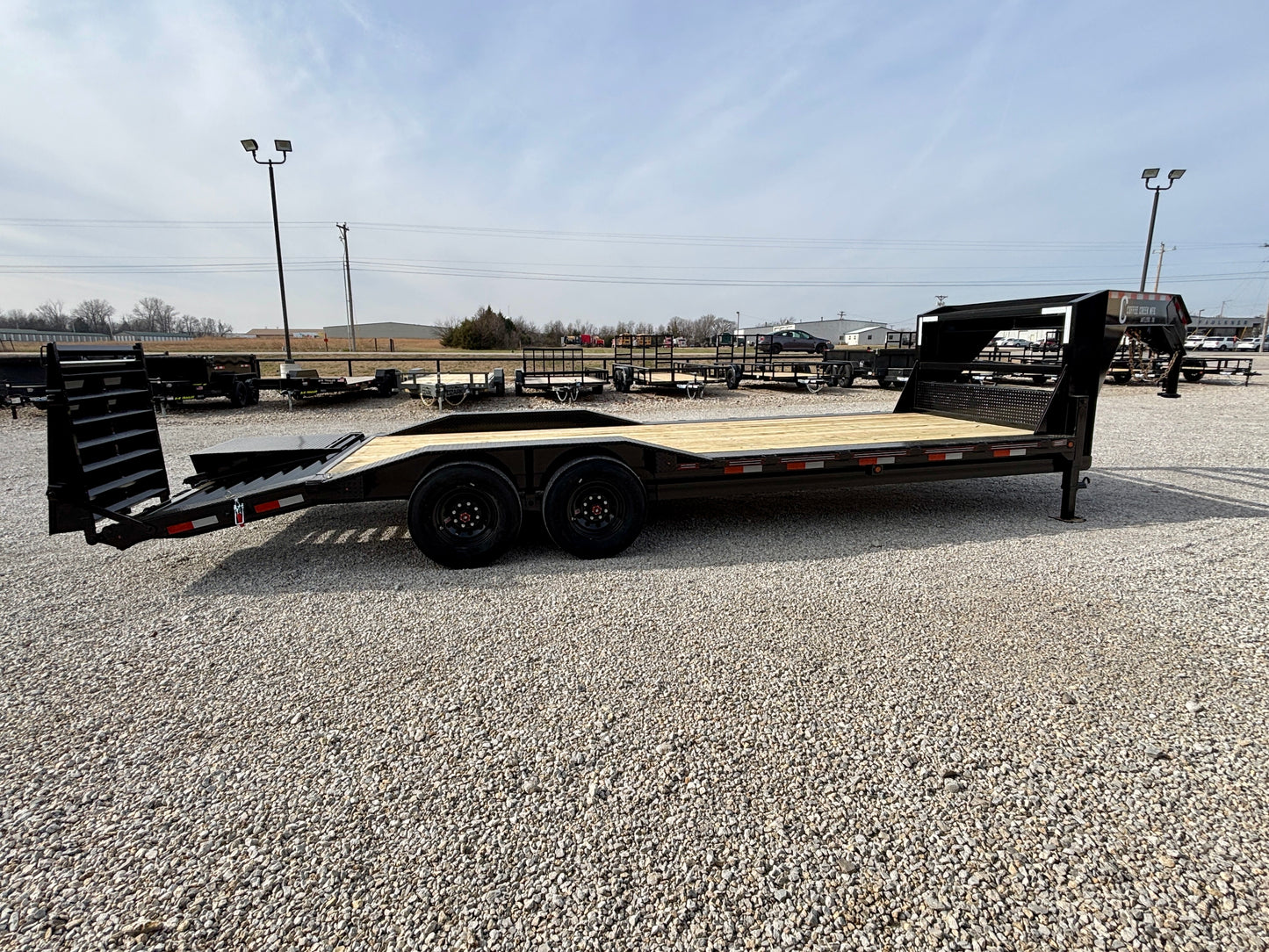 2026 Coffee Creek 102" x 24' 16k Gooseneck Drive Over Fender Equipment Trailer