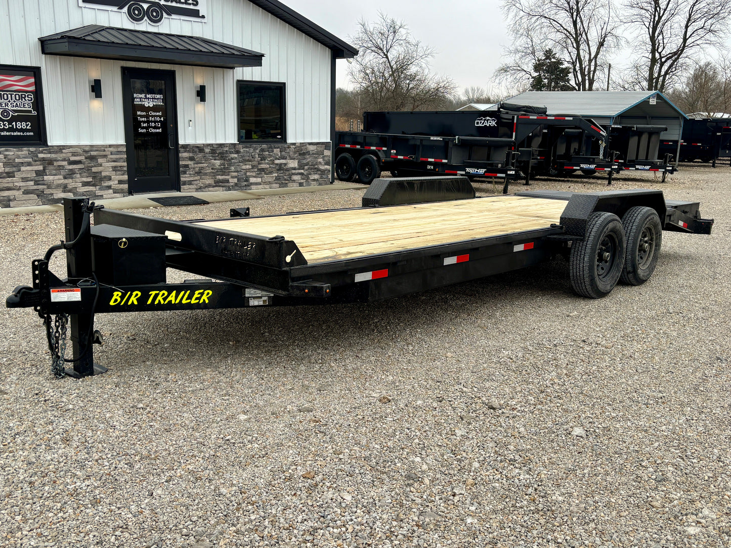 2026 B/R 22' 14K Equipment Trailer With Mini Mega Ramps