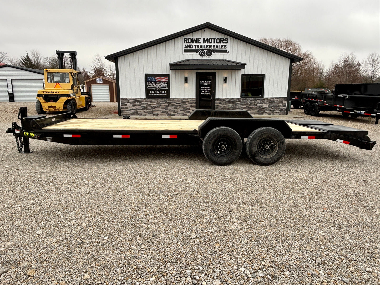 2026 B/R 22' 14K Equipment Trailer With Mini Mega Ramps