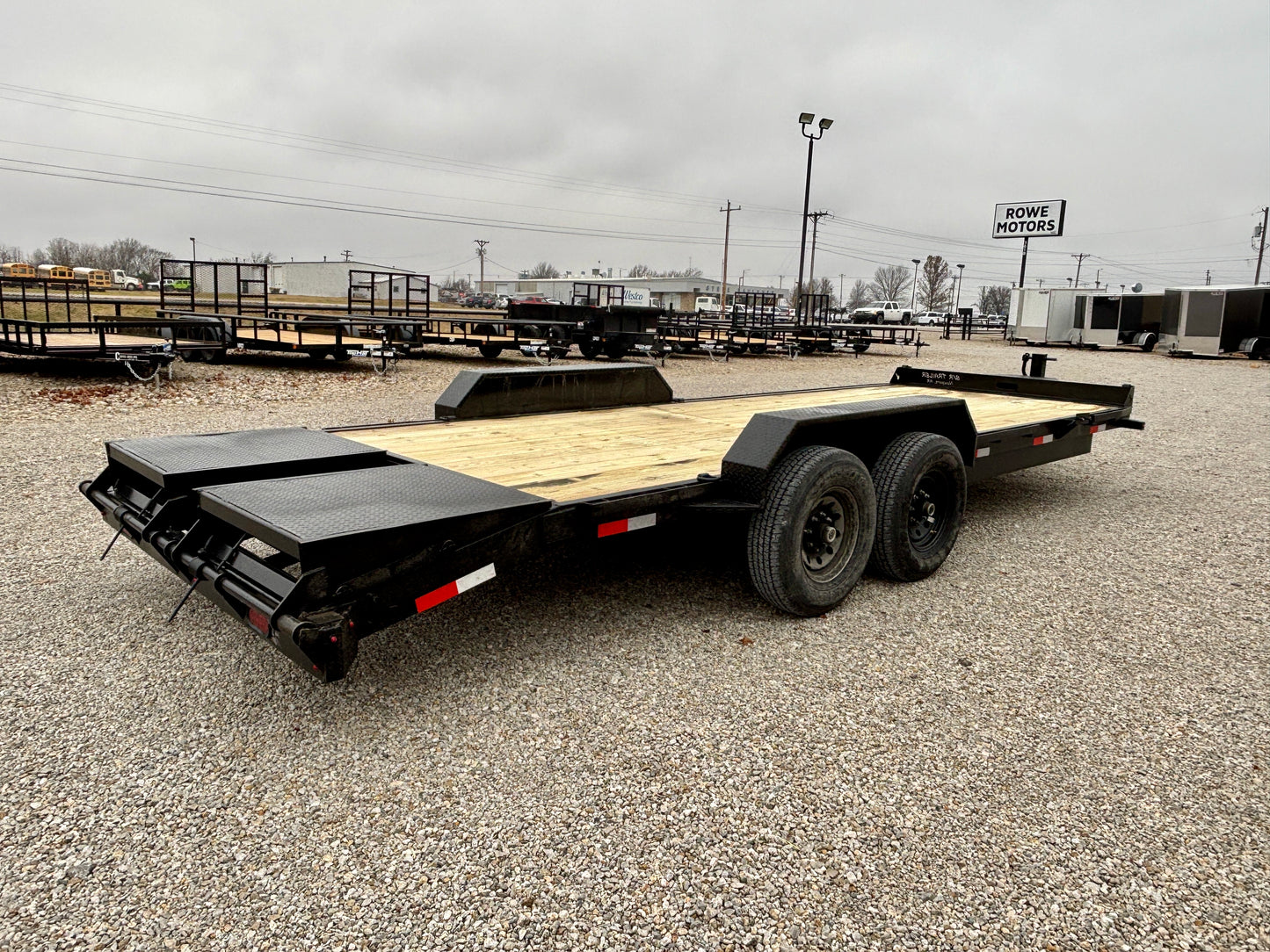 2026 B/R 22' 14K Equipment Trailer With Mini Mega Ramps