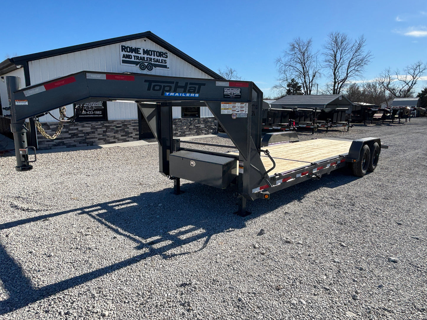 2026 Top Hat 24' 14K Gooseneck Tilt Trailer *Gray*