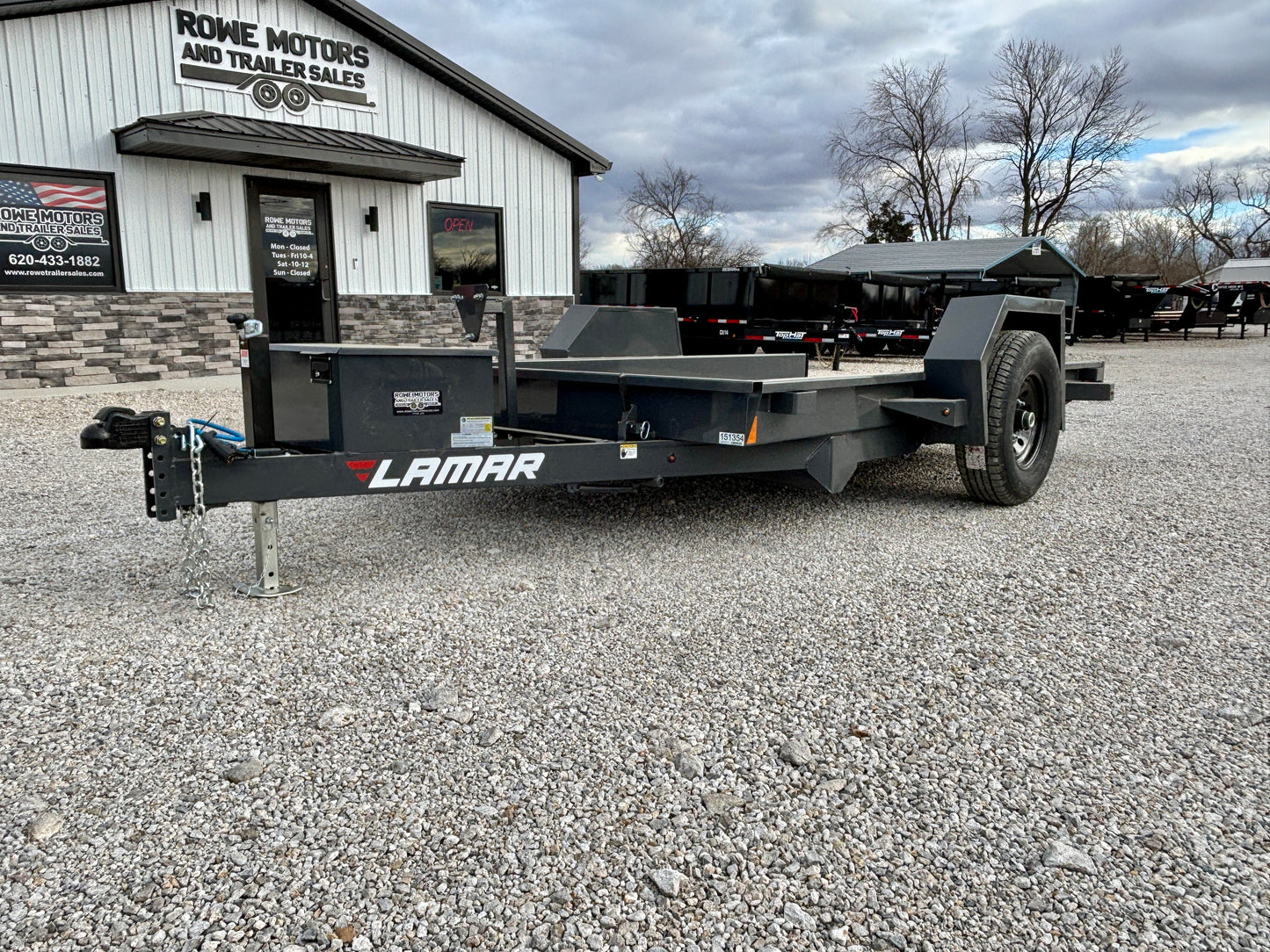 2026 Lamar 79" x 12' 7K Scissor Tilt Trailer