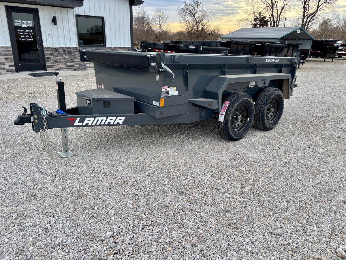 2027 Lamar 5'x 10' 7K Mini Dump Trailer With Spreader Gate