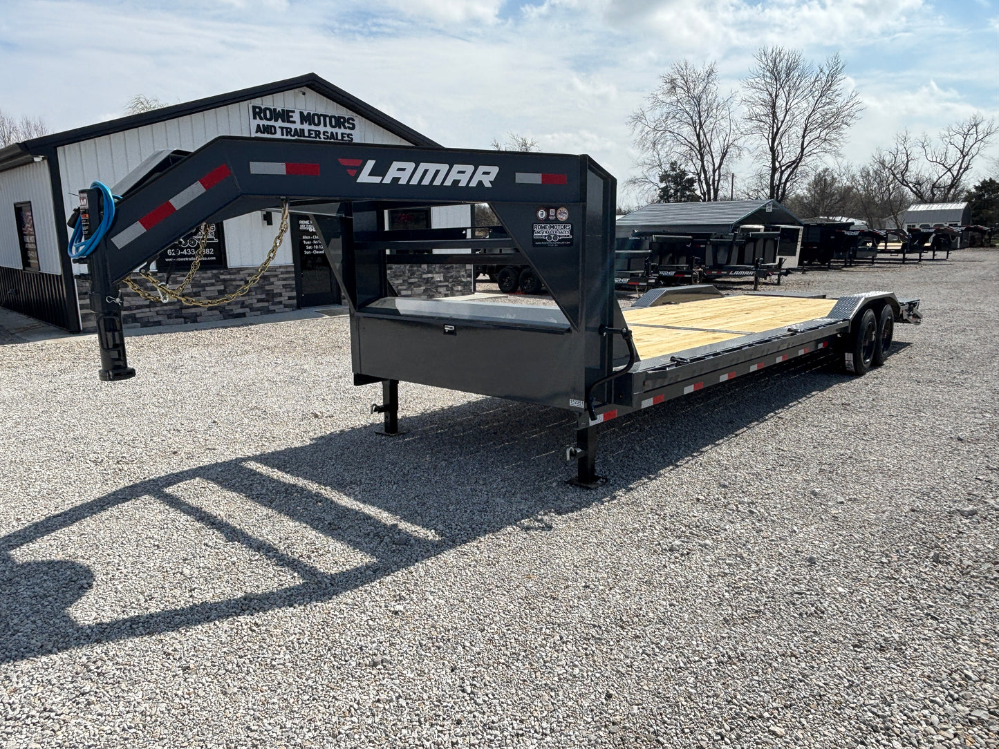 2026 Lamar 102" x 28' 16K Gooseneck Drive Over Fender Equipment Trailer