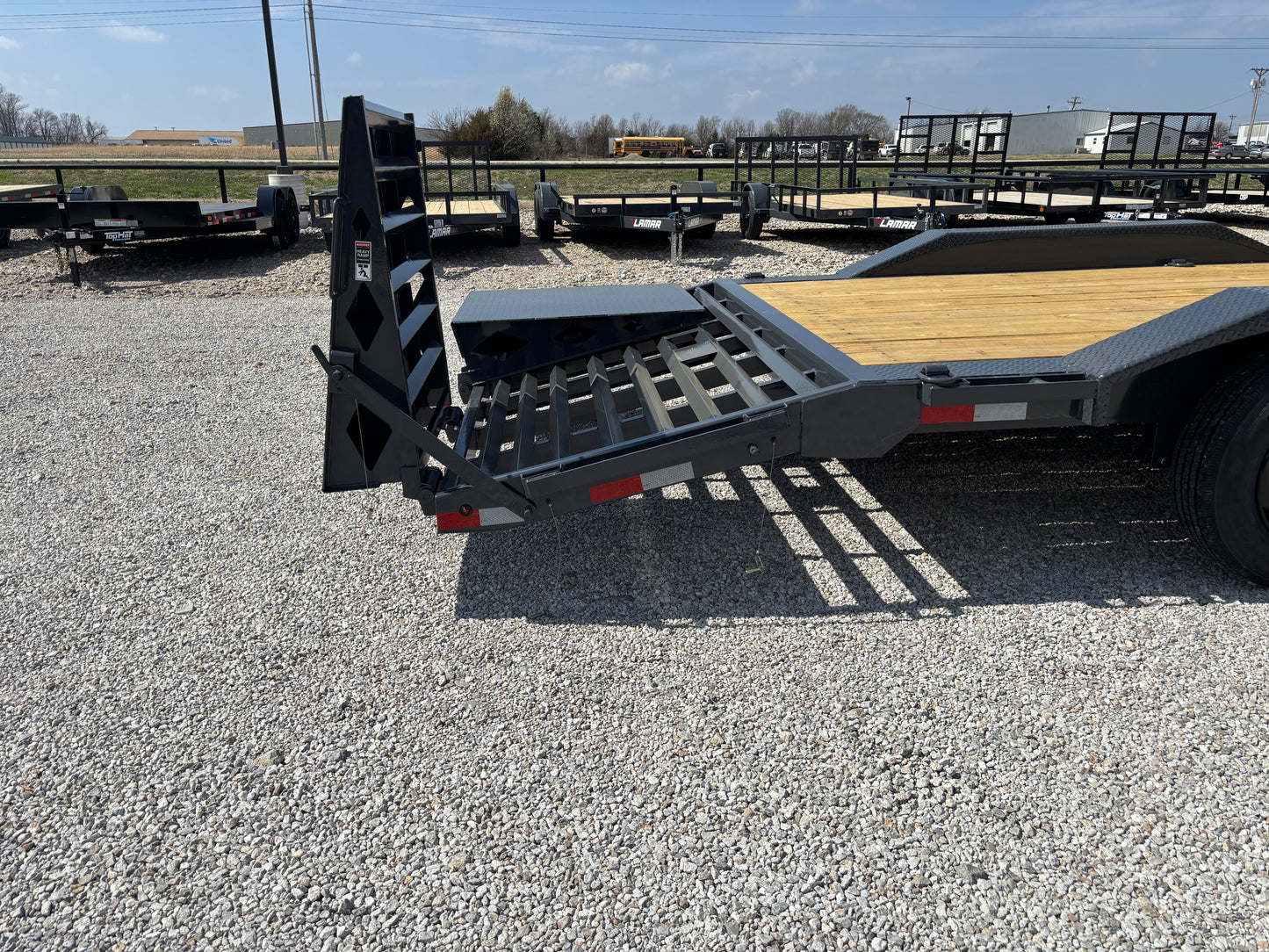 2026 Lamar 102" x 28' 16K Gooseneck Drive Over Fender Equipment Trailer