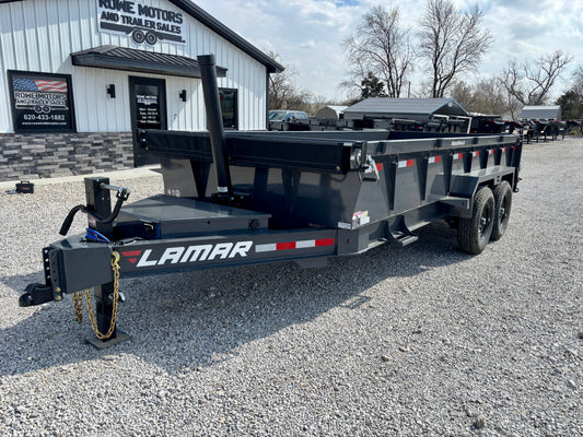 2026 Lamar 16' 14K Dump Trailer With 2' Sides
