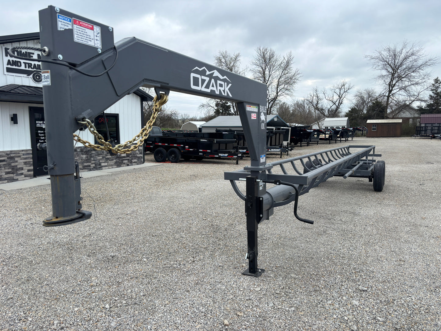 2026 Ozark 36' Gooseneck Bale OX Inline Hay Bale Trailer