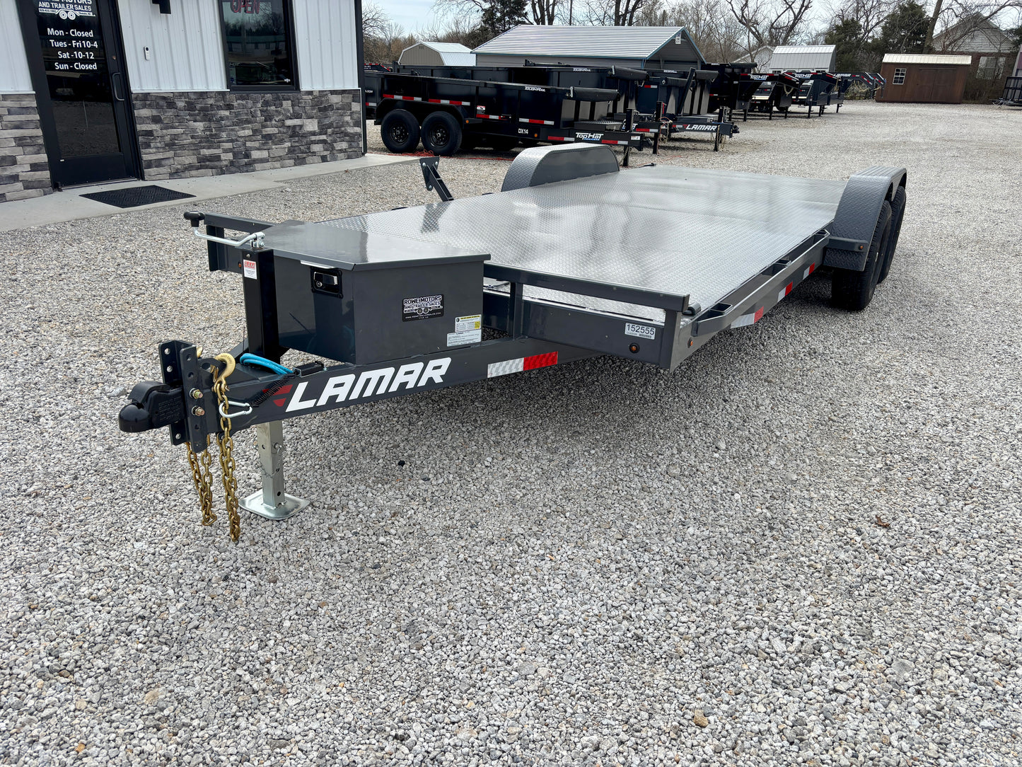 2026 Lamar 20' 10K Steel Deck Car Hauler Trailer