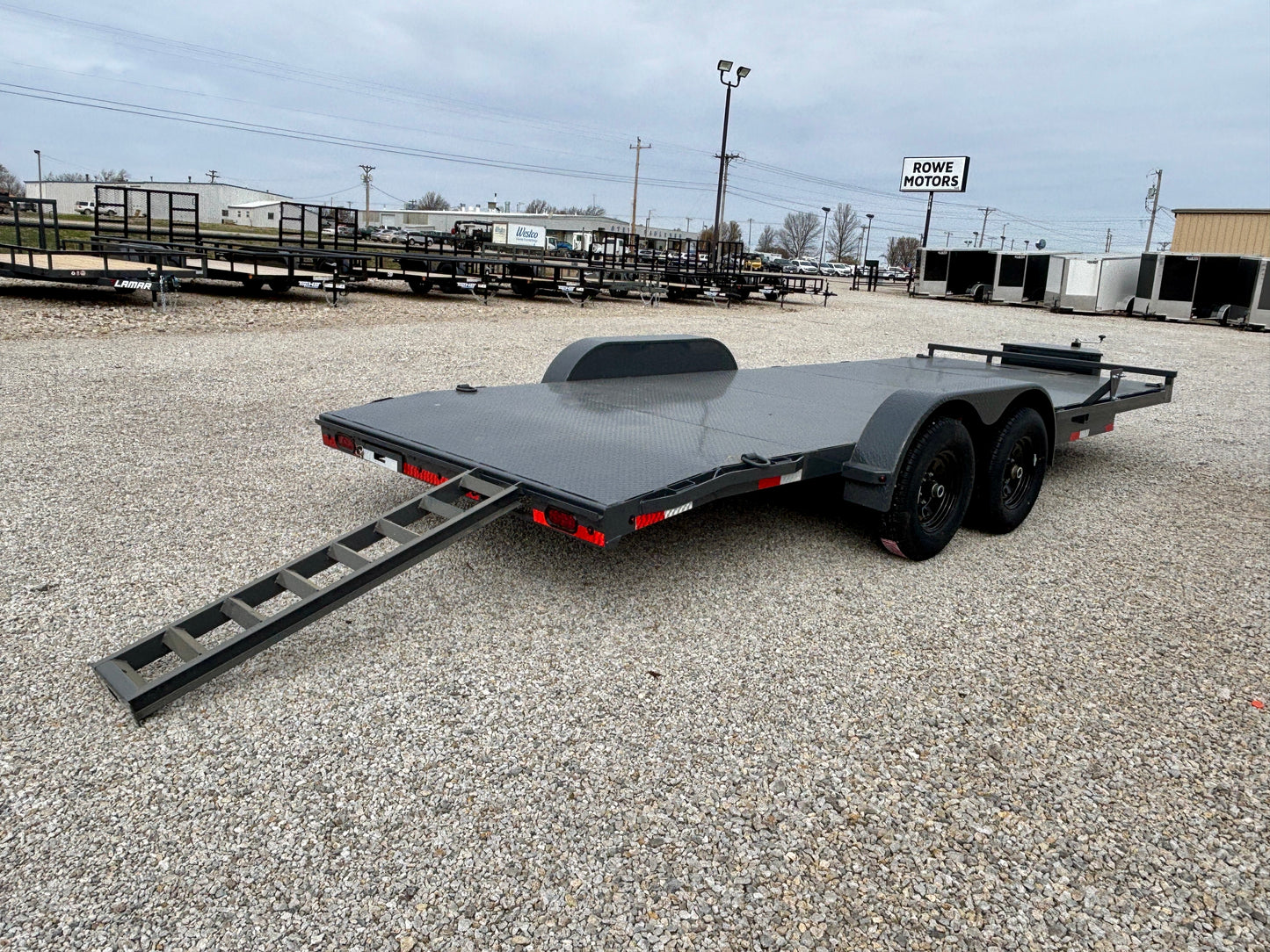 2026 Lamar 20' 10K Steel Deck Car Hauler Trailer