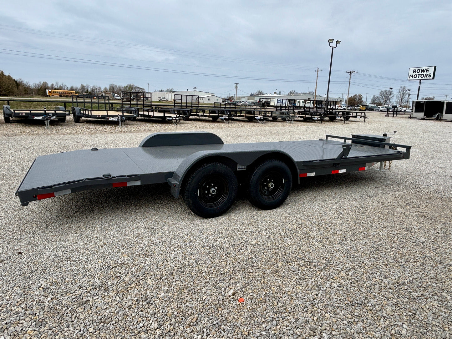 2026 Lamar 20' 10K Steel Deck Car Hauler Trailer