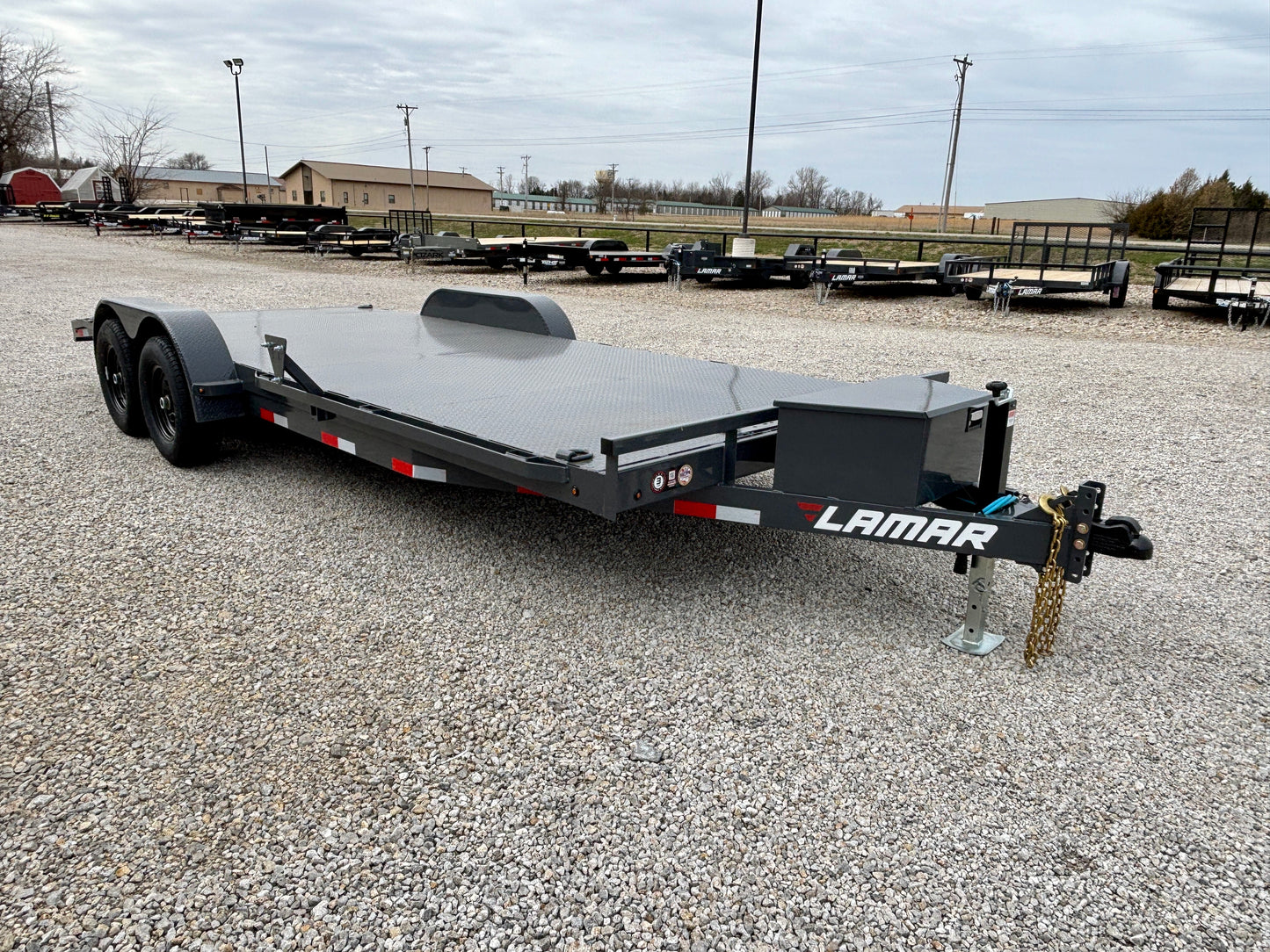 2026 Lamar 20' 10K Steel Deck Car Hauler Trailer