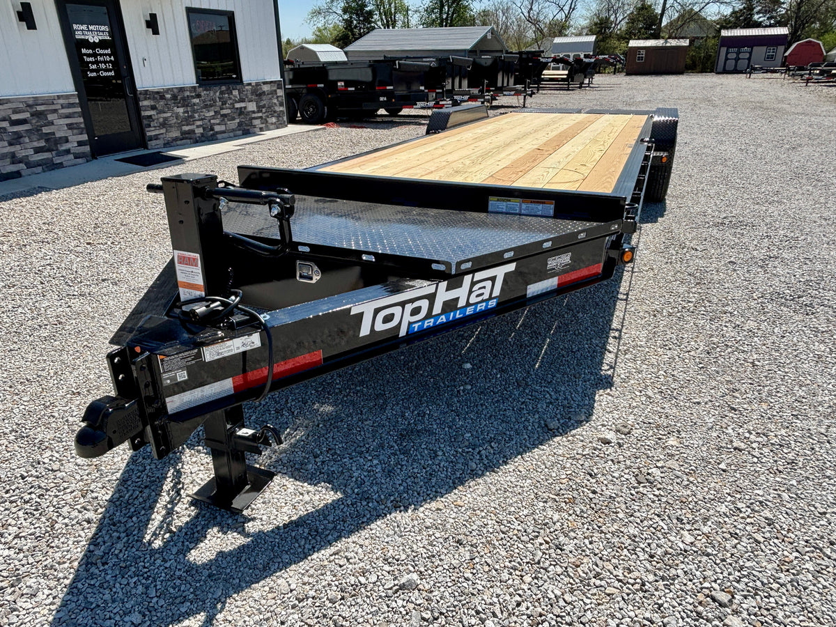 2027 Top Hat 22' 16K I Beam Equipment Trailer
