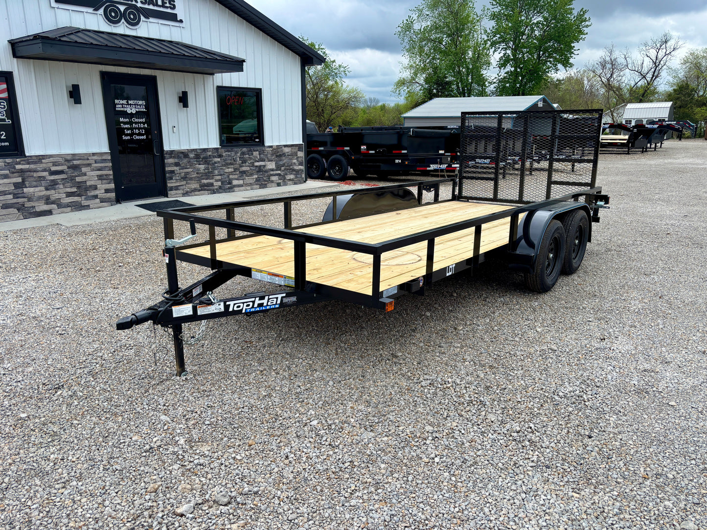 2026 Top Hat 77" x 16' 7K Utility Trailer