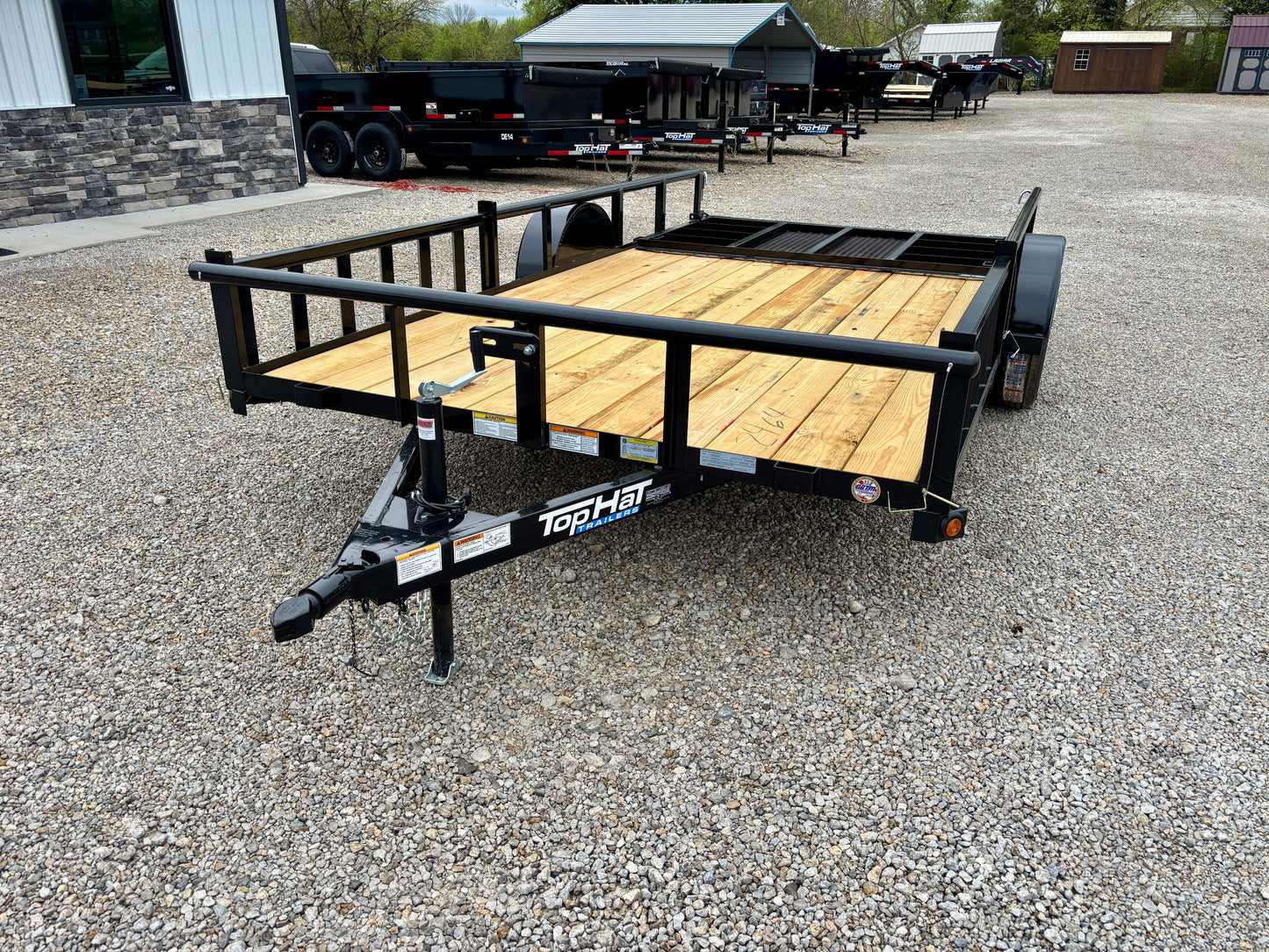 2026 Top Hat 83" x 14' Quad Hauler Utility Trailer