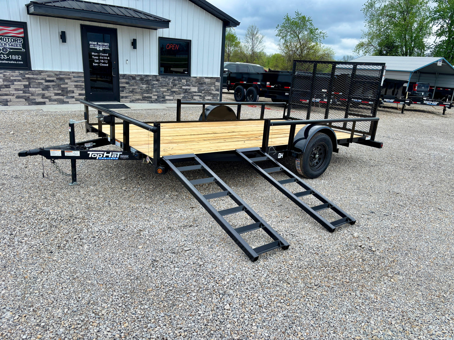 2026 Top Hat 83" x 14' Quad Hauler Utility Trailer