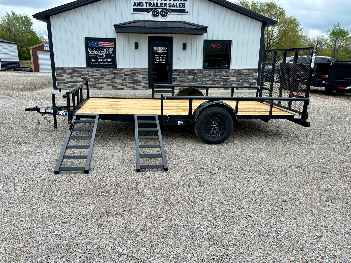 2026 Top Hat 83" x 14' Quad Hauler Utility Trailer