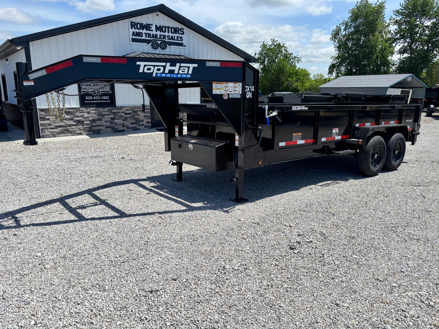2026 Top Hat 16' 14K Gooseneck Dump Trailer
