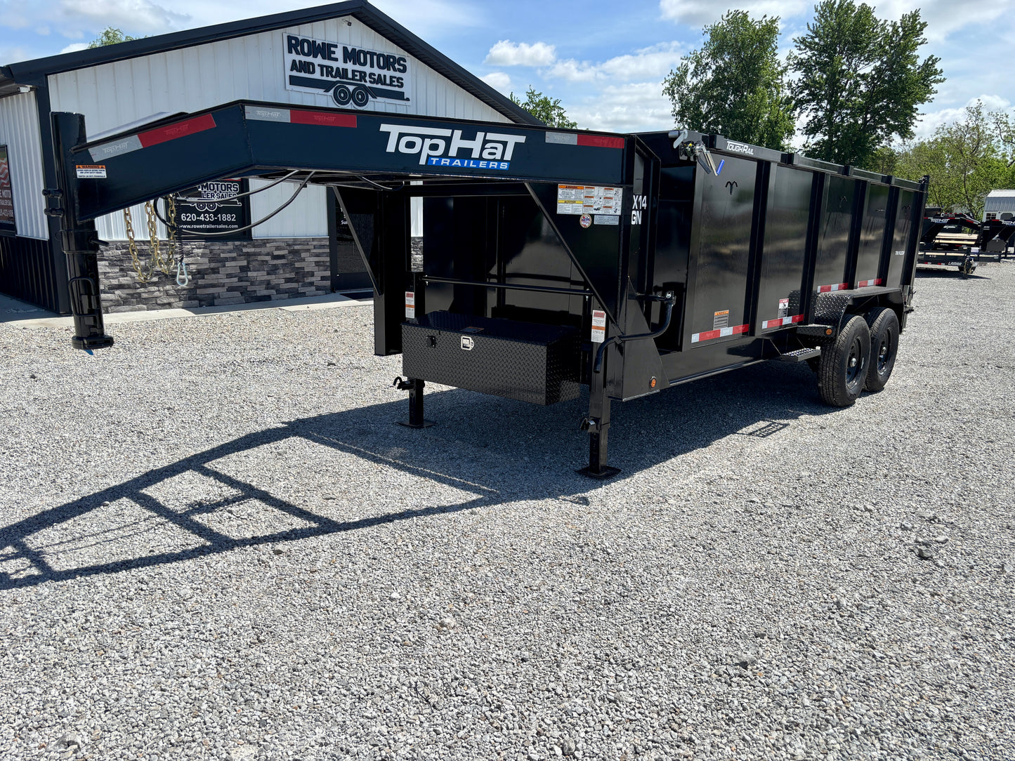 2026 Top Hat 16' 14K Gooseneck Dump Trailer With 4' Sides