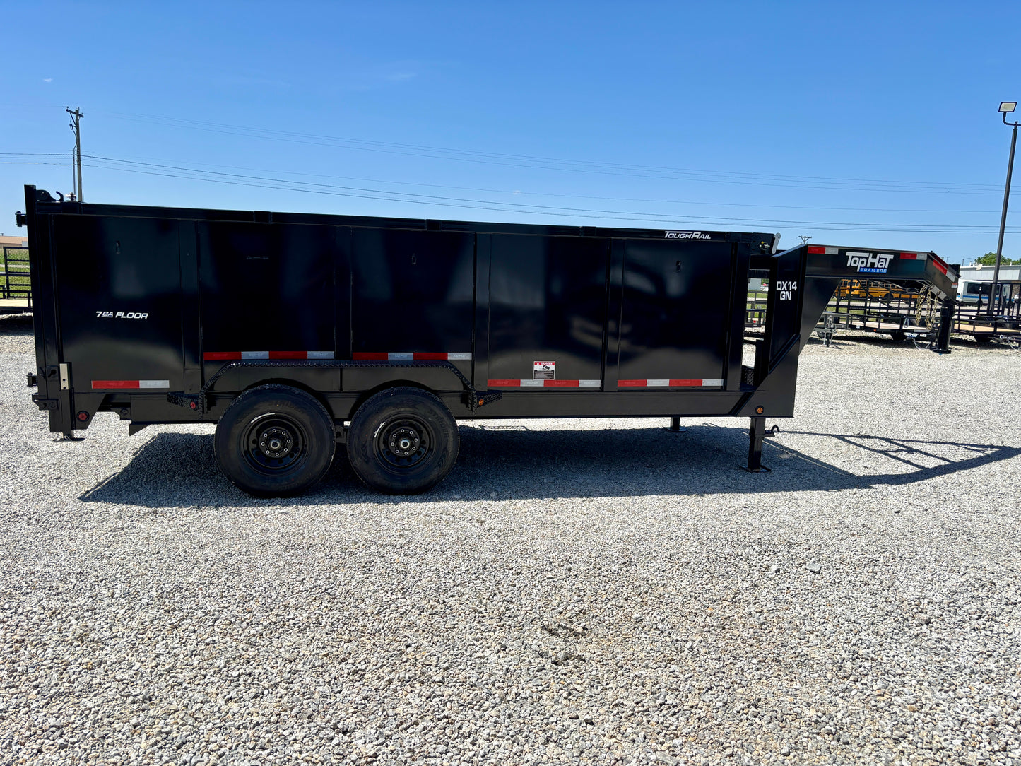 2026 Top Hat 16' 14K Gooseneck Dump Trailer With 4' Sides