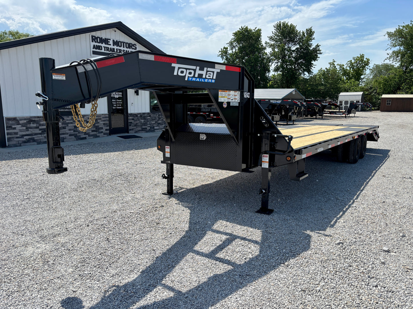 2026 Top Hat 30' 24K Gooseneck Flatbed Trailer