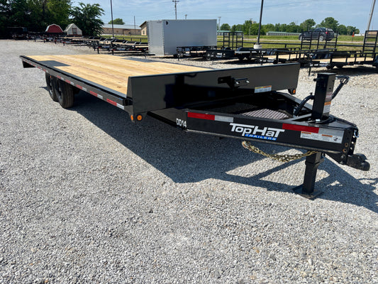 2026 Top Hat 102" x 24' 14K Bumper Pull Deckover Trailer