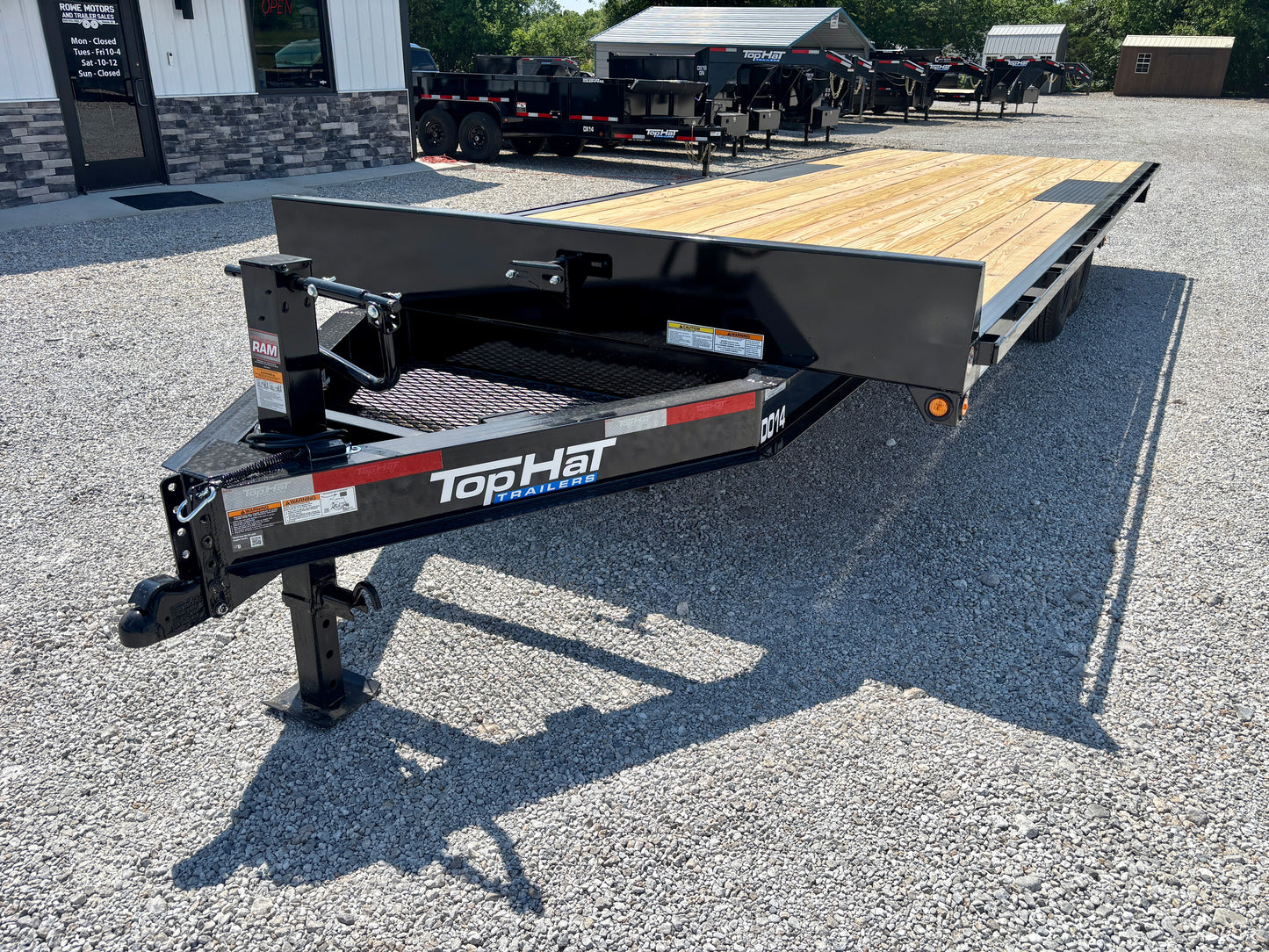 2026 Top Hat 102" x 24' 14K Bumper Pull Deckover Trailer