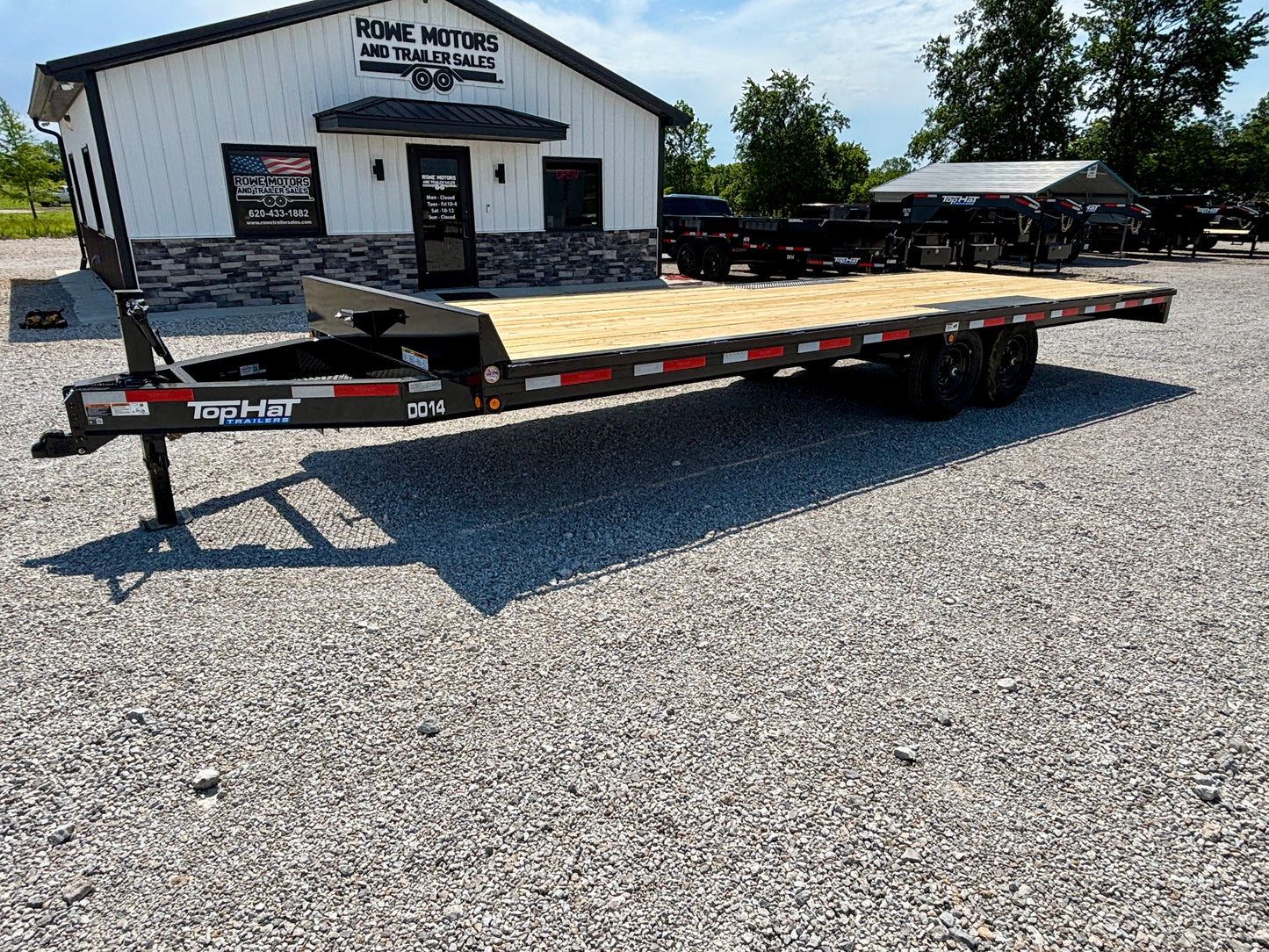 2026 Top Hat 102" x 24' 14K Bumper Pull Deckover Trailer