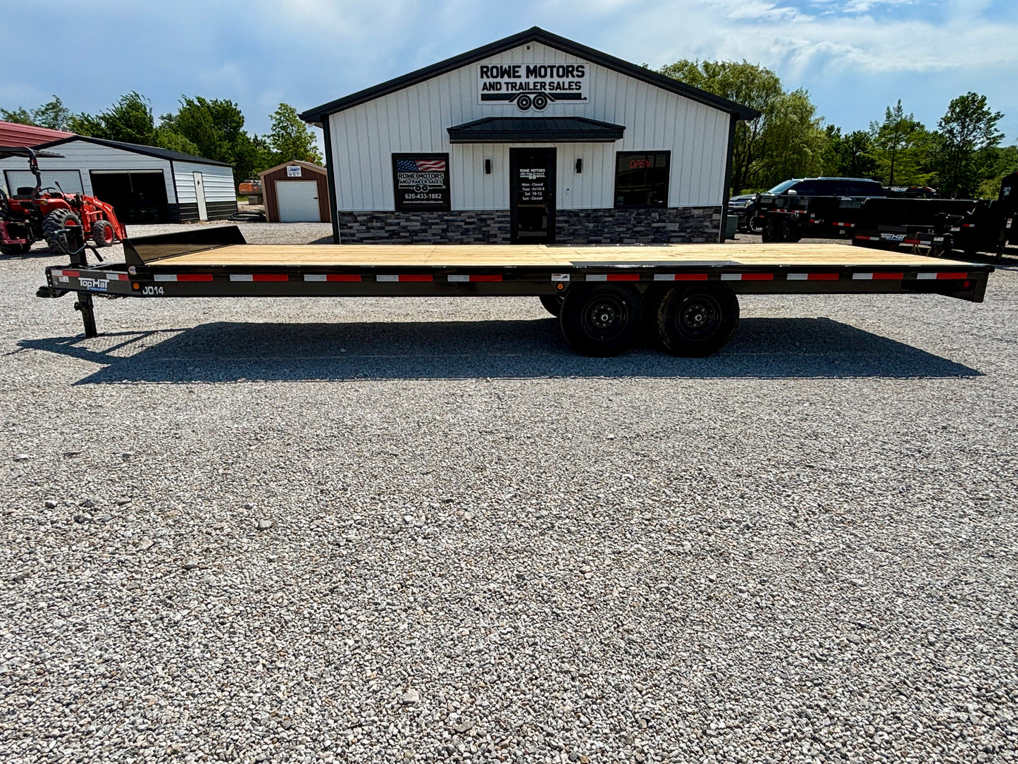 2026 Top Hat 102" x 24' 14K Bumper Pull Deckover Trailer