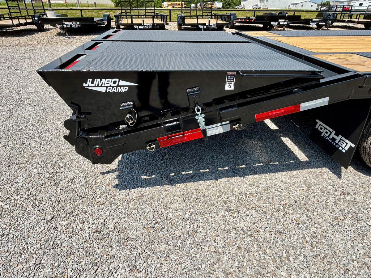 2027 Top Hat 25' 24K Pintle Low Pro Flatbed Tag Equipment Trailer