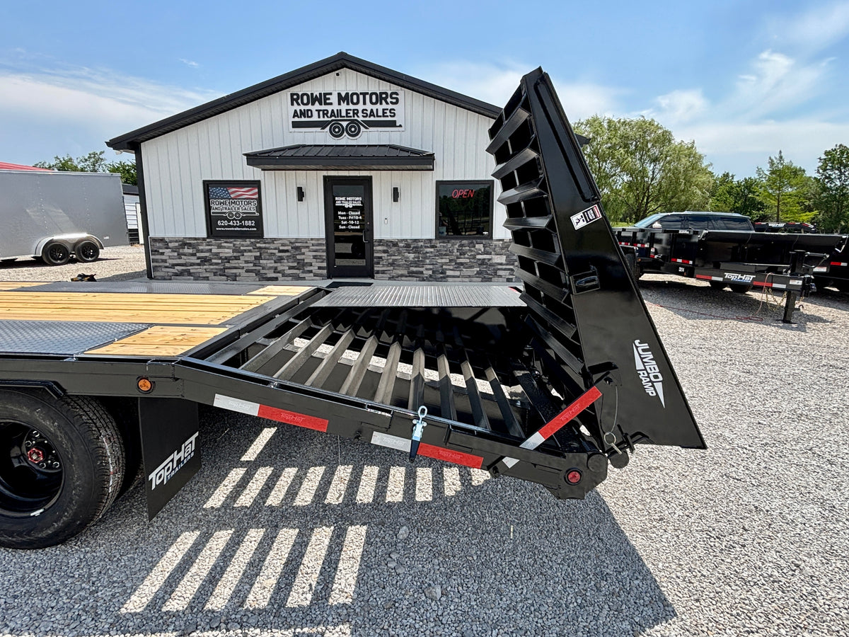 2027 Top Hat 25' 24K Pintle Low Pro Flatbed Tag Equipment Trailer