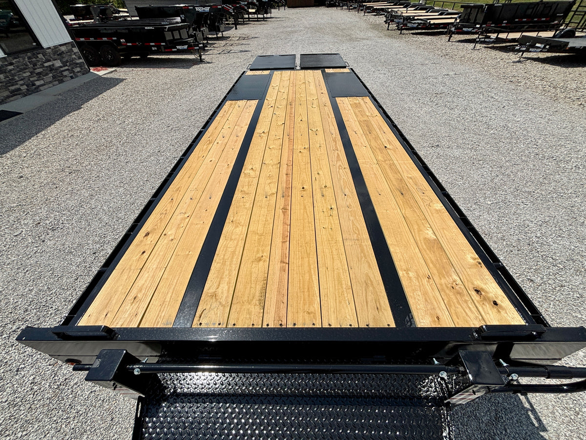 2027 Top Hat 25' 24K Pintle Low Pro Flatbed Tag Equipment Trailer