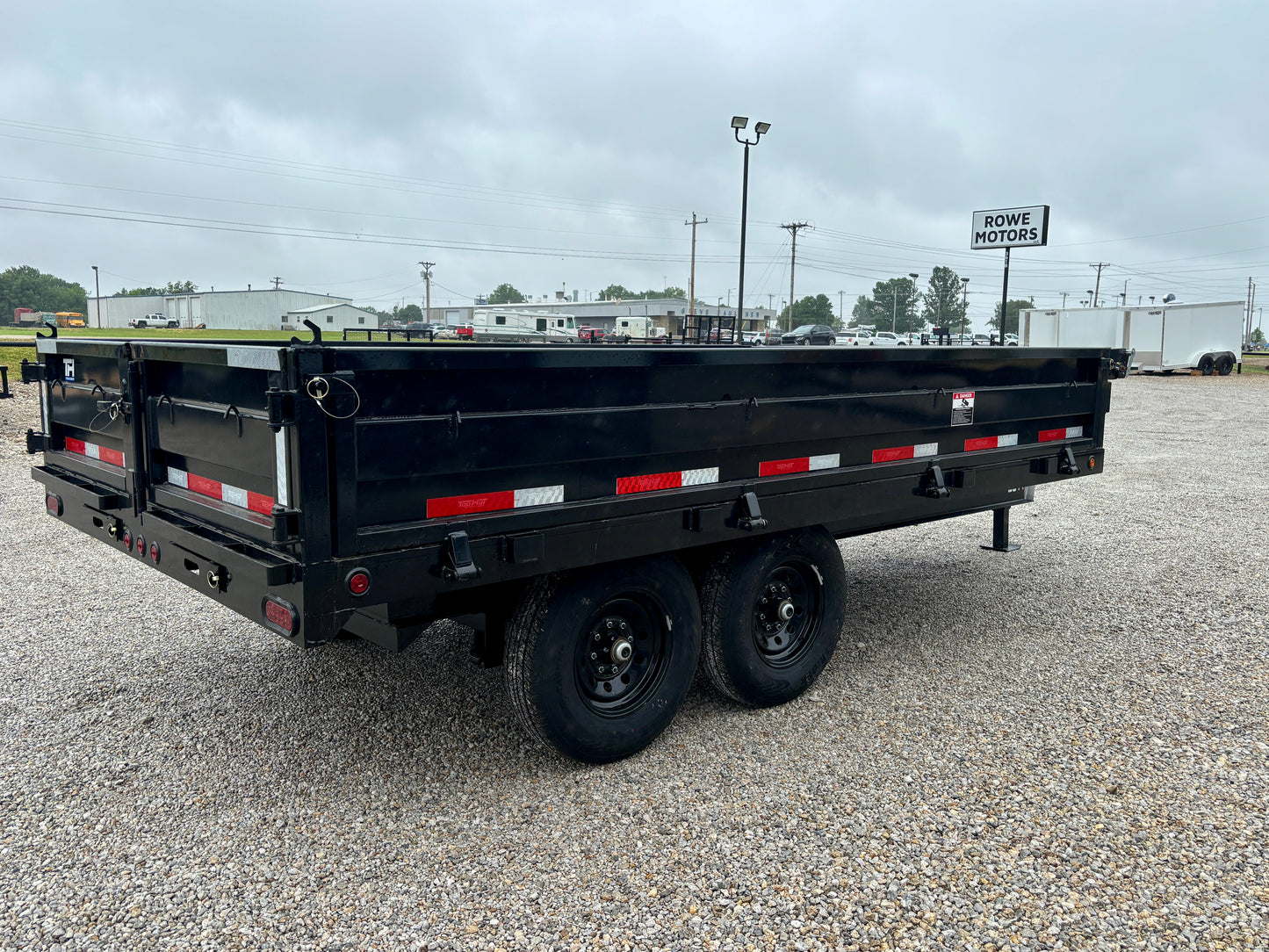 2026 Top Hat 14' 14K Deckover Drop Side Dump Trailer
