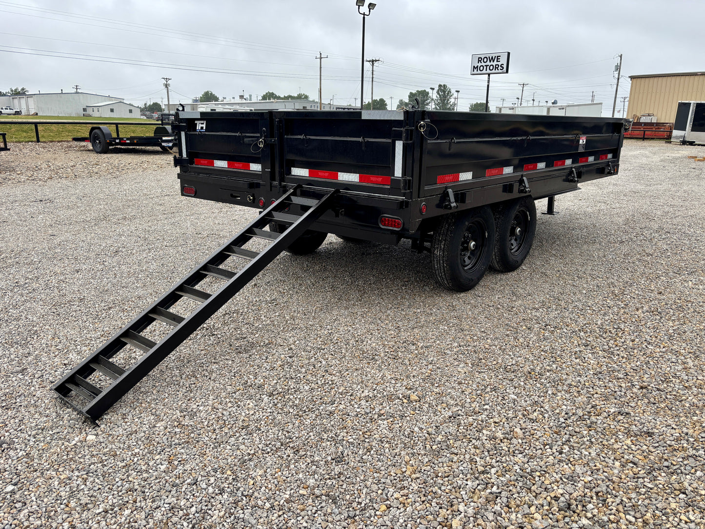 2026 Top Hat 14' 14K Deckover Drop Side Dump Trailer