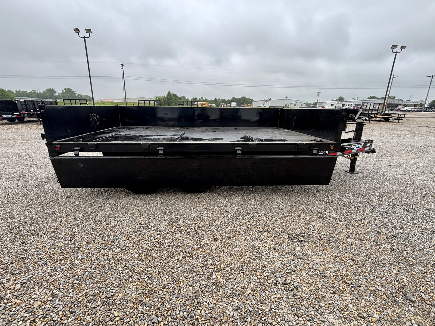2026 Top Hat 14' 14K Deckover Drop Side Dump Trailer