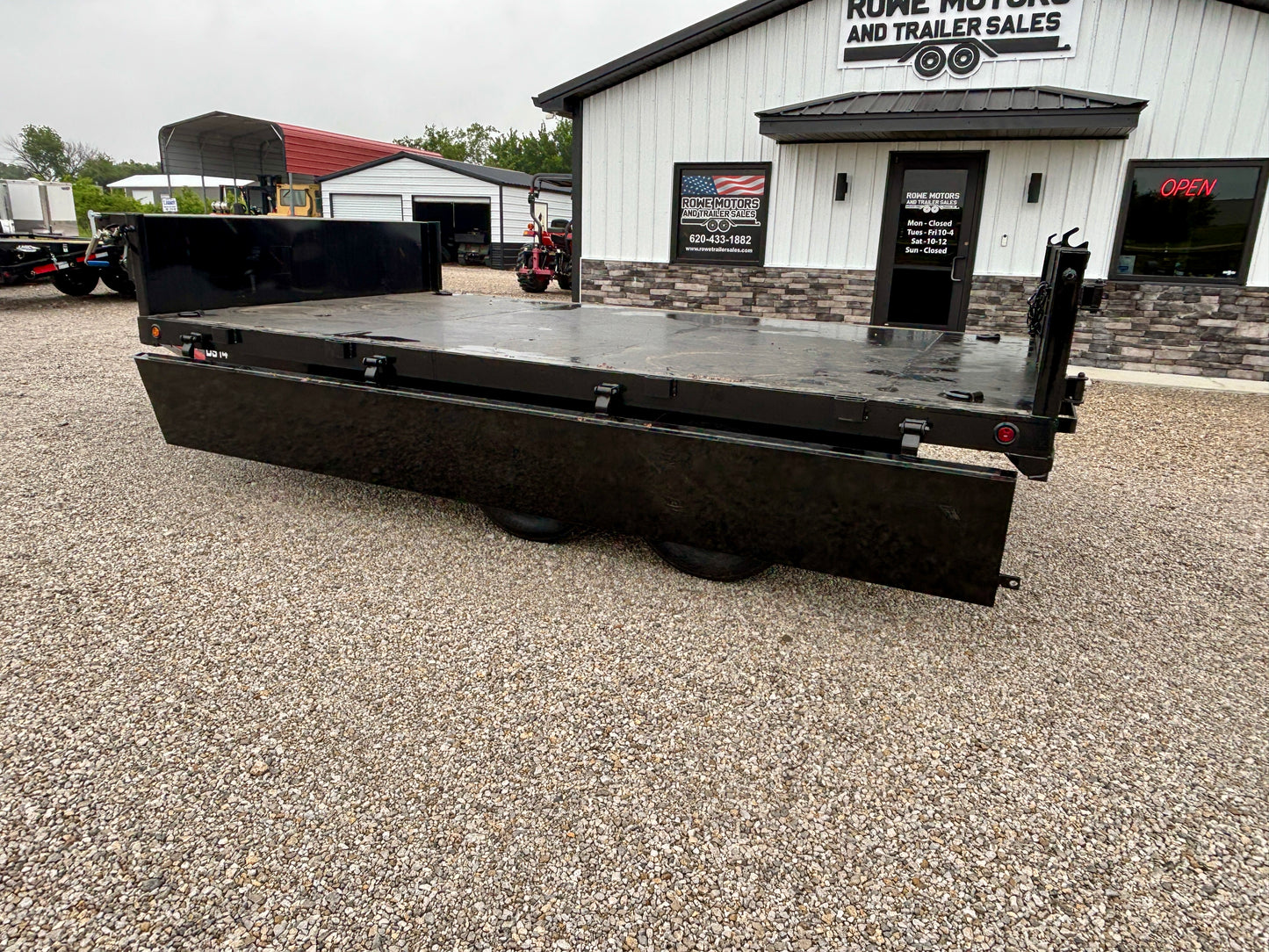 2026 Top Hat 14' 14K Deckover Drop Side Dump Trailer