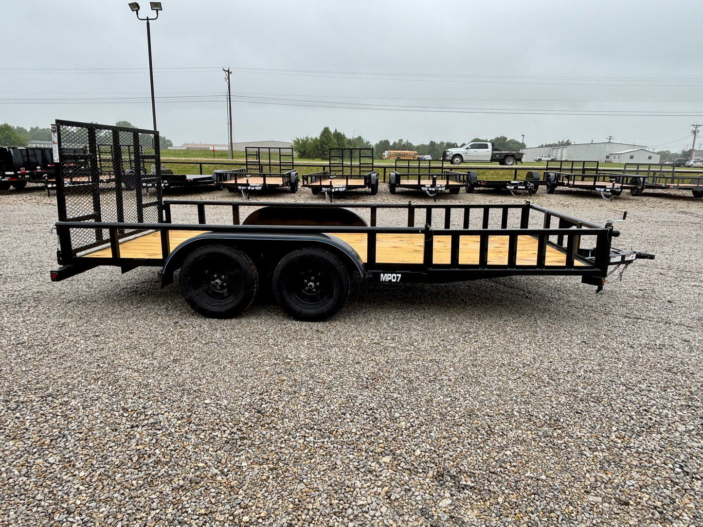 2026 Top Hat 83" x 16' 7K Pipe Top Utility Trailer With Side Load ATV Ramps