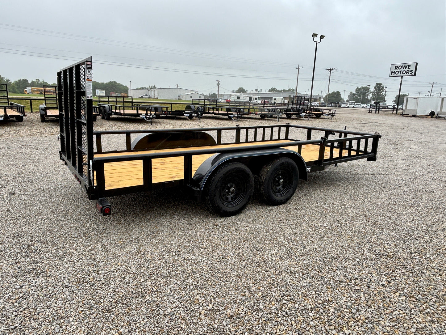 2026 Top Hat 83" x 16' 7K Pipe Top Utility Trailer With Side Load ATV Ramps