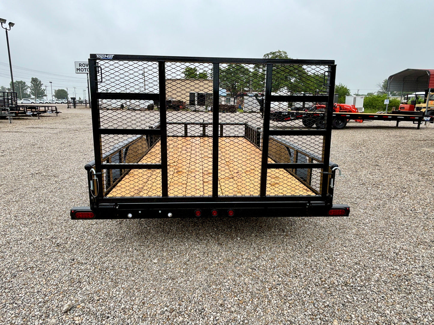 2026 Top Hat 83" x 16' 7K Pipe Top Utility Trailer With Side Load ATV Ramps