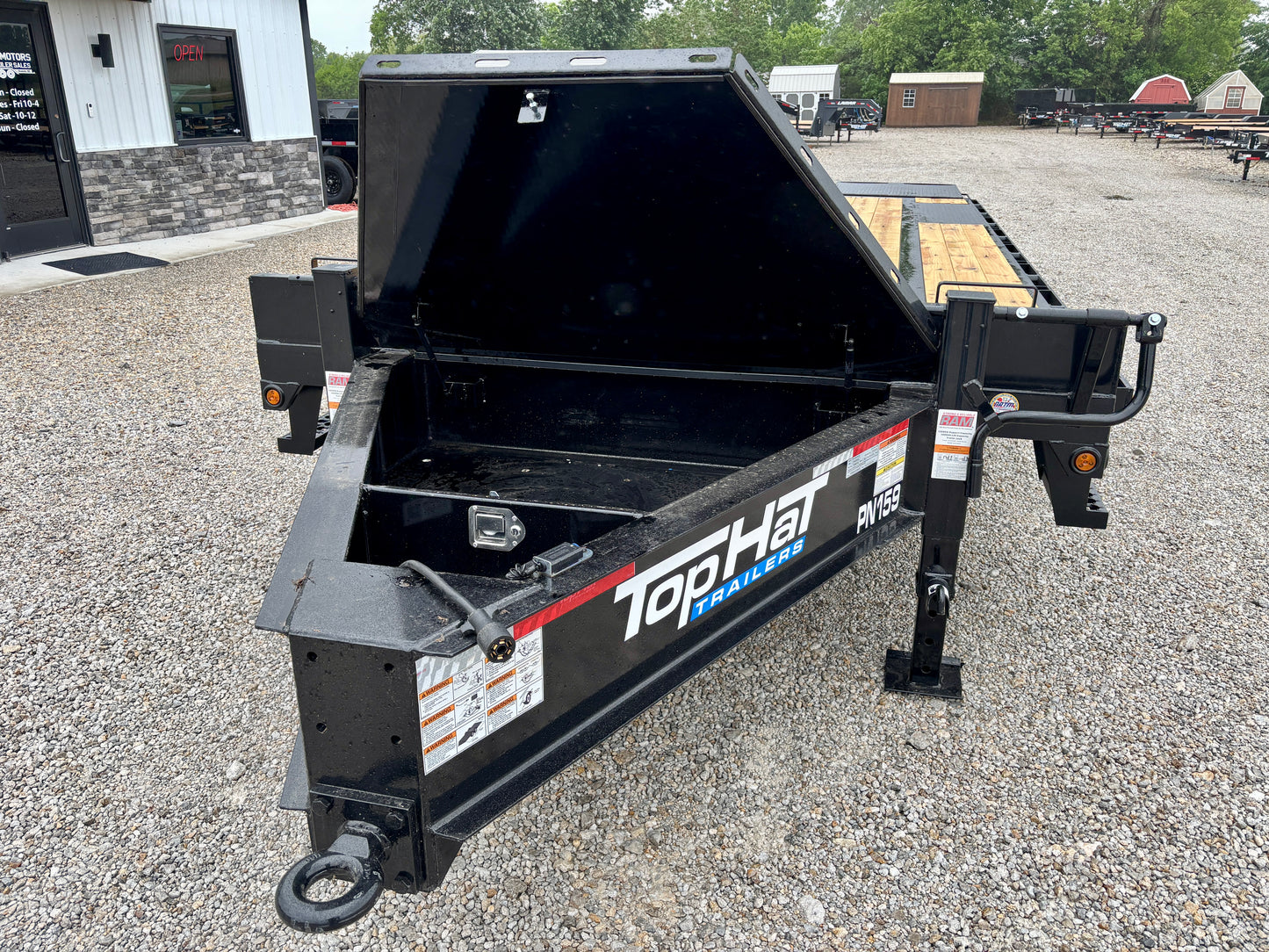2026 Top Hat 25' 15.9K Pintle Low Pro Flatbed Tag Equipment Trailer