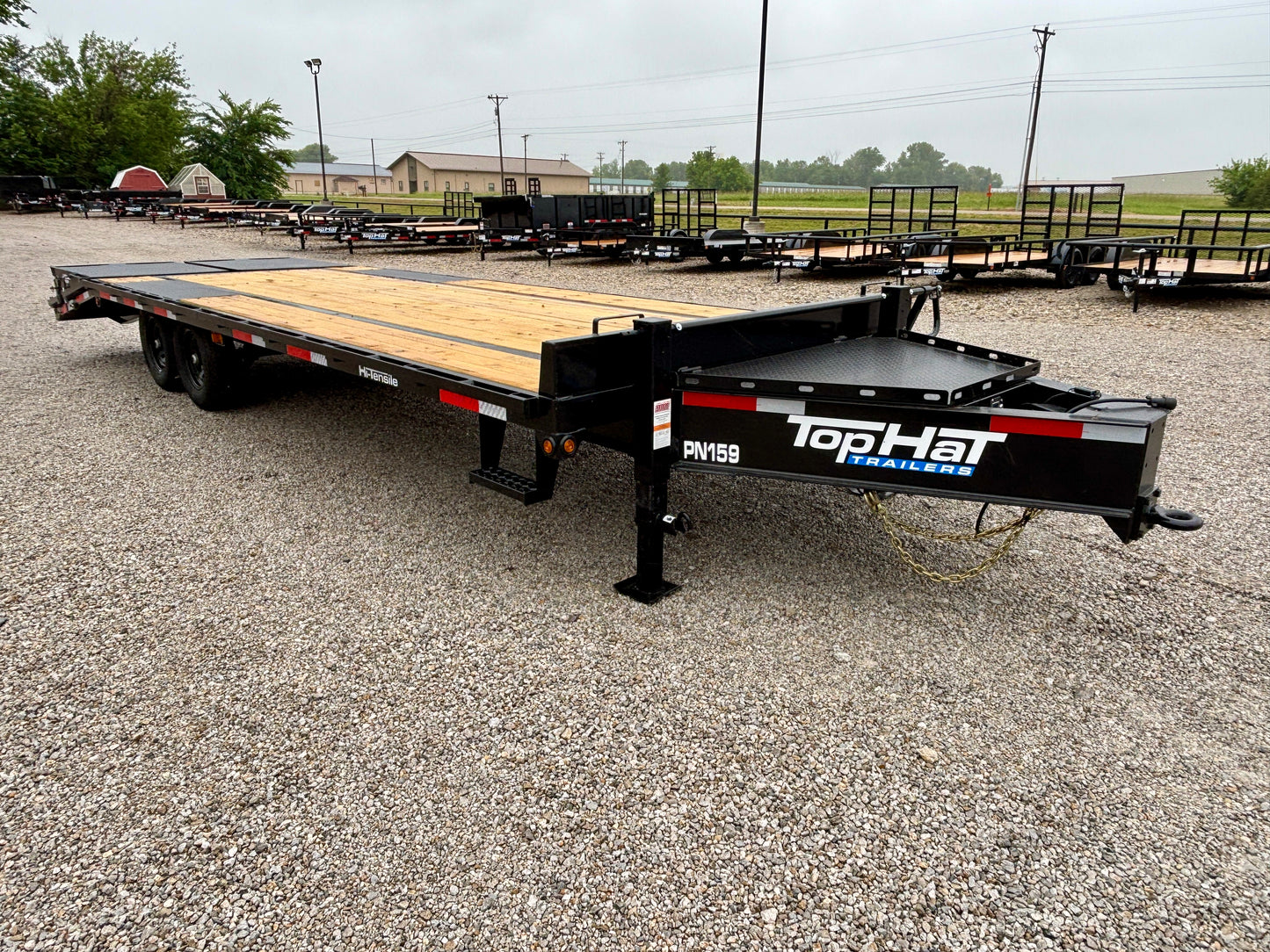 2026 Top Hat 25' 15.9K Pintle Low Pro Flatbed Tag Equipment Trailer