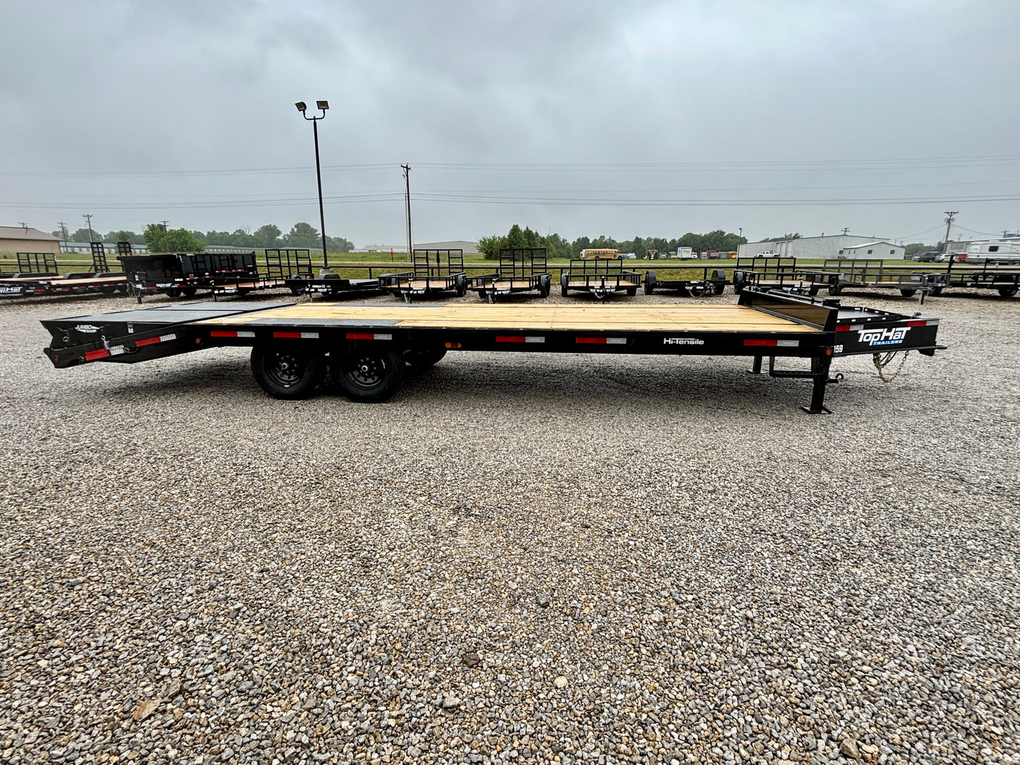 2026 Top Hat 25' 15.9K Pintle Low Pro Flatbed Tag Equipment Trailer