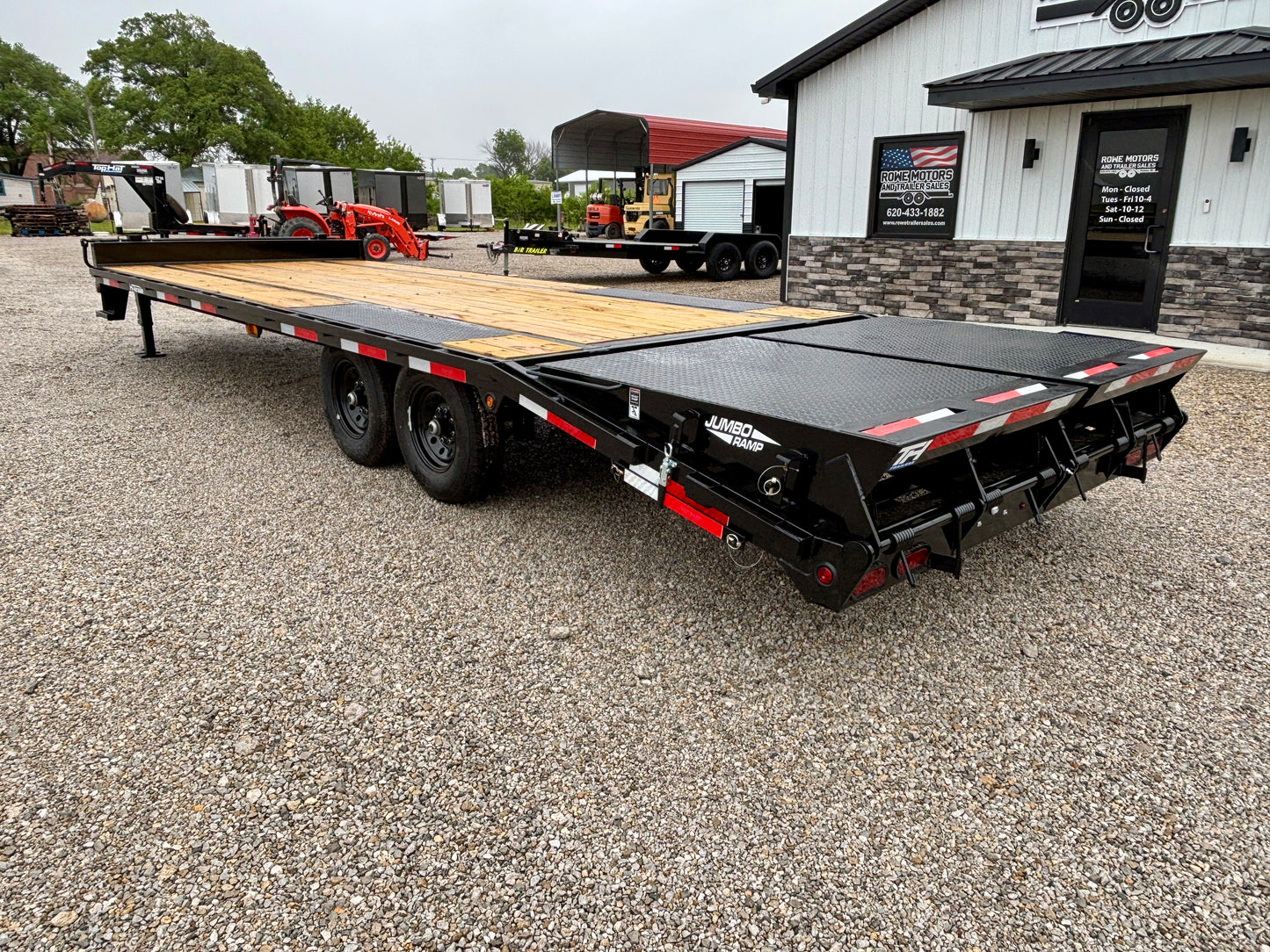 2026 Top Hat 25' 15.9K Pintle Low Pro Flatbed Tag Equipment Trailer