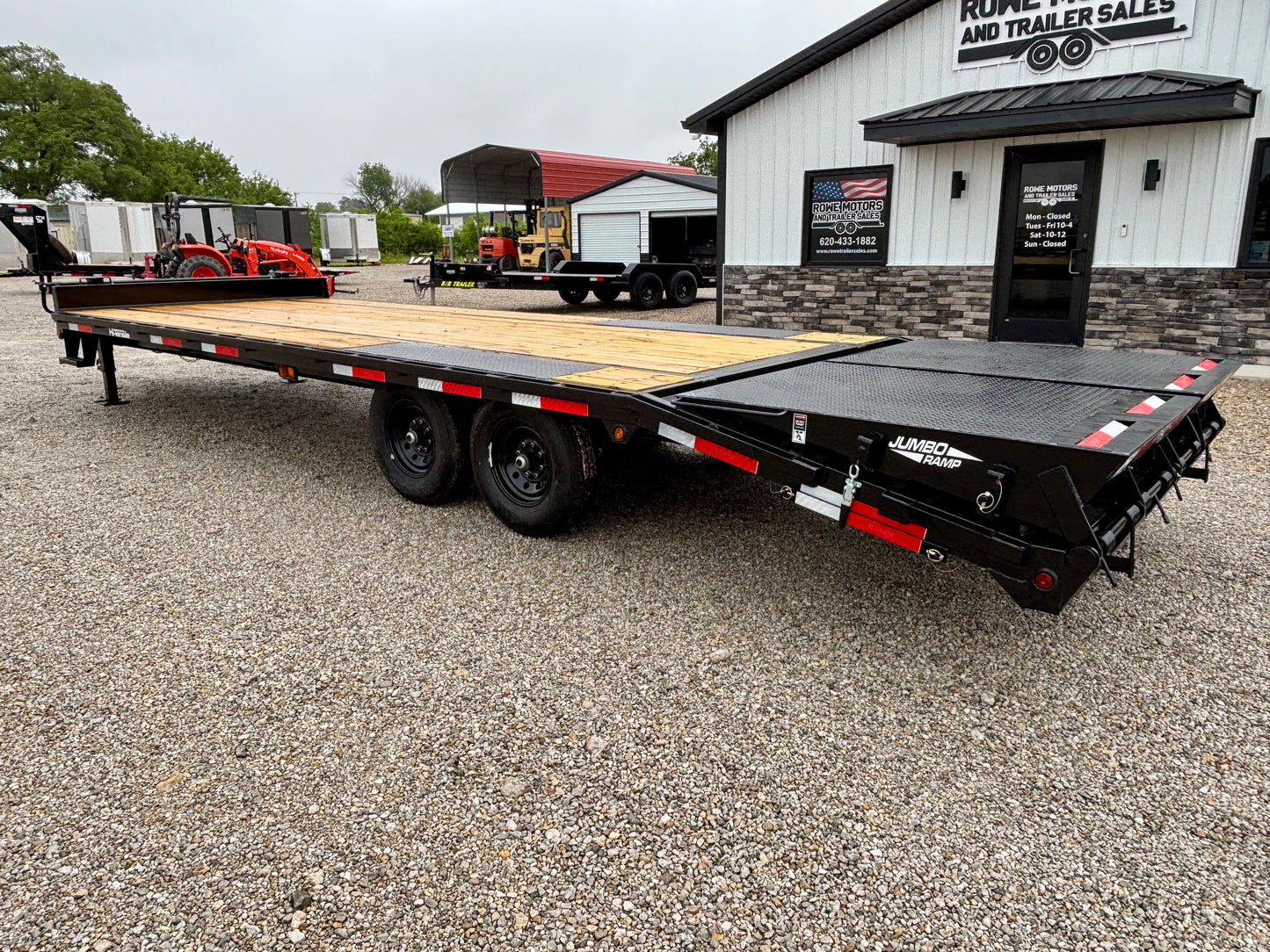 2026 Top Hat 25' 15.9K Pintle Low Pro Flatbed Tag Equipment Trailer