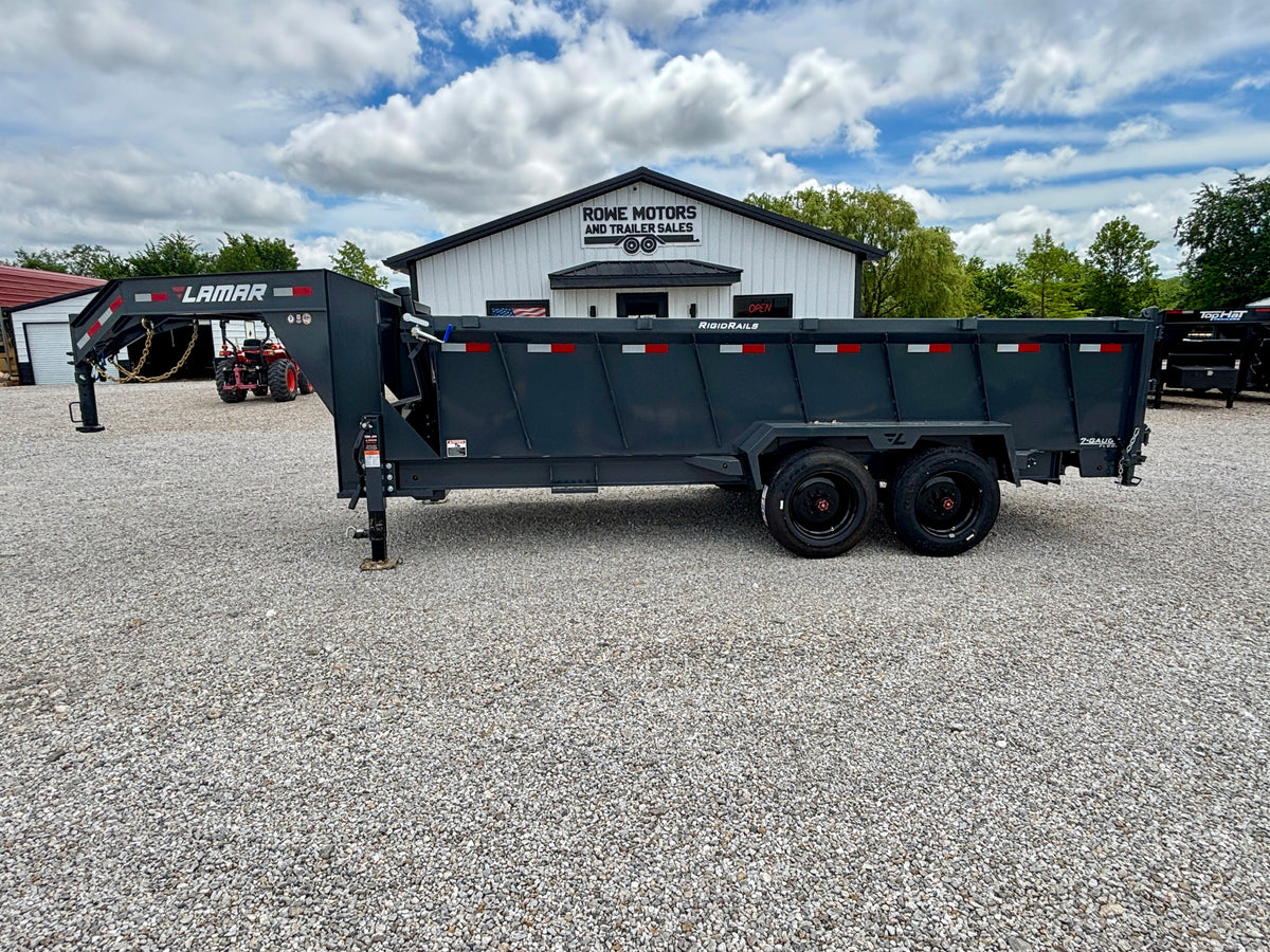 2027 Lamar 16' 16K Gooseneck Dump Trailer With 3' Sides