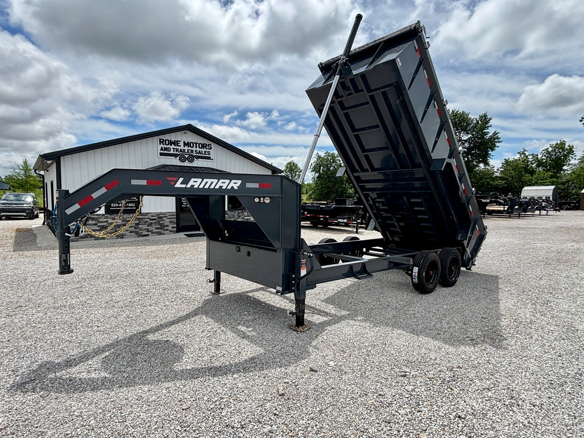 2027 Lamar 16' 16K Gooseneck Dump Trailer With 3' Sides
