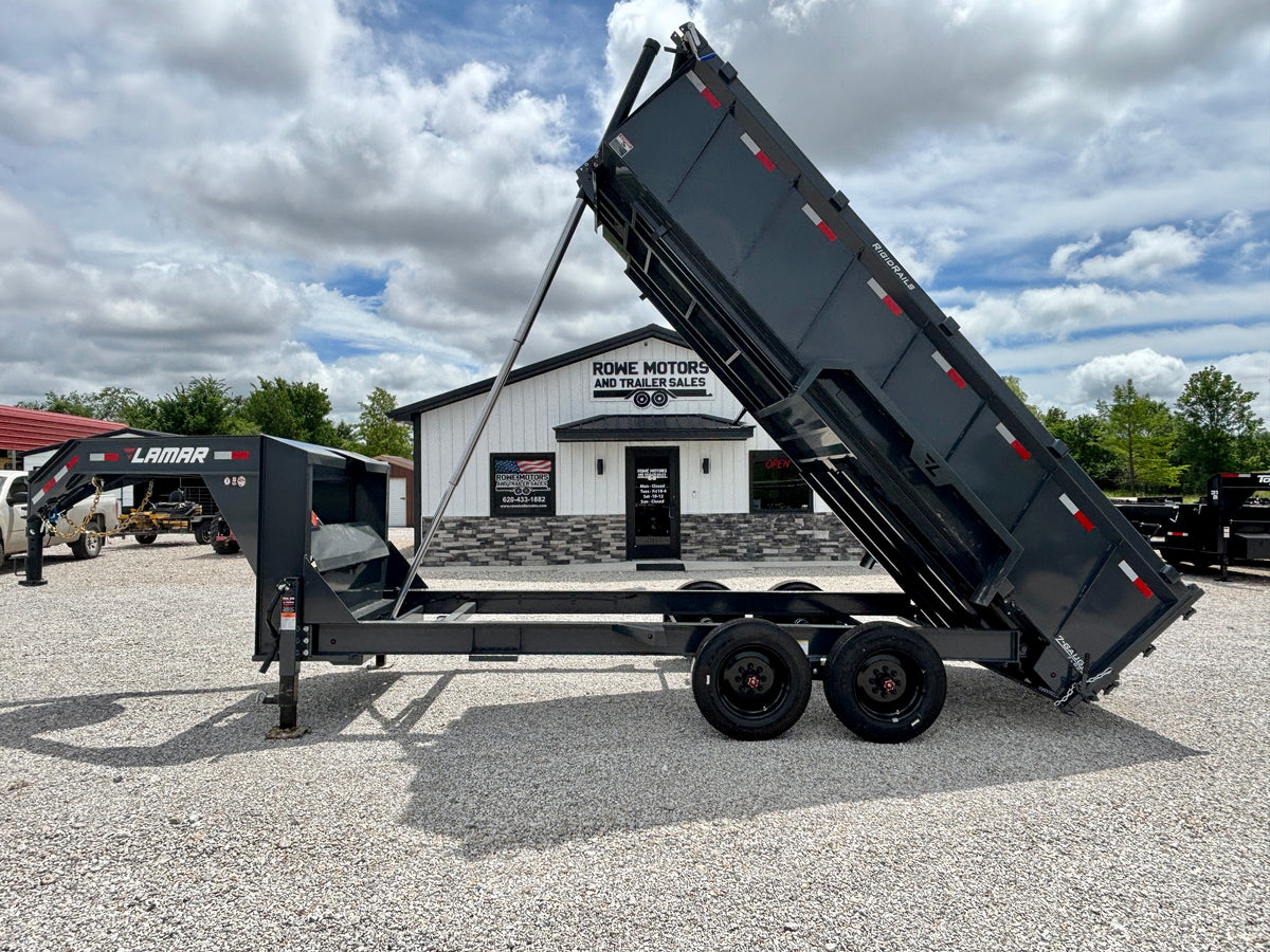 2027 Lamar 16' 16K Gooseneck Dump Trailer With 3' Sides