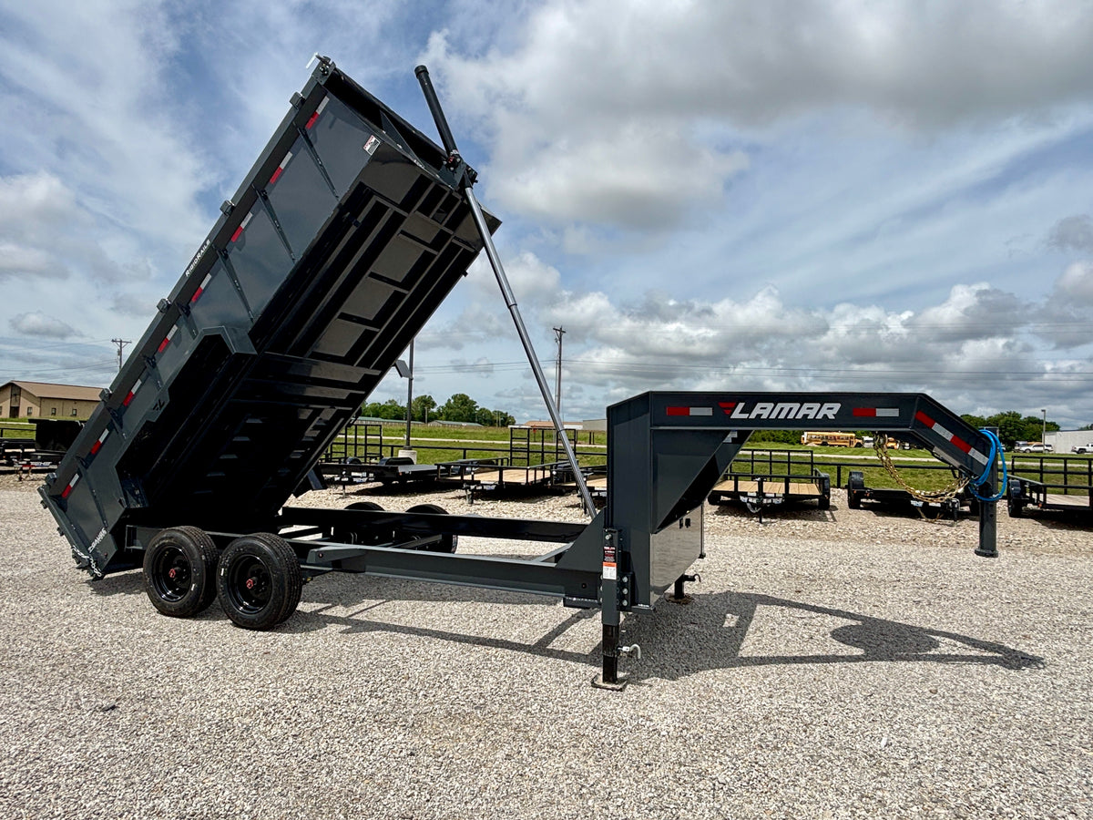 2027 Lamar 16' 16K Gooseneck Dump Trailer With 3' Sides