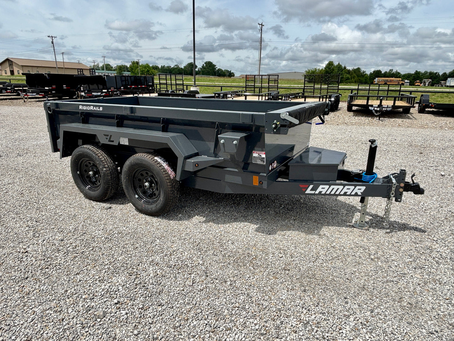 2026 Lamar 5'x 10' 7K Mini Dump Trailer